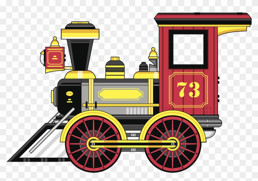 Graphic Library Steam Engine Clipart Images - Vintage Train Carriage Cartoon - Png Download