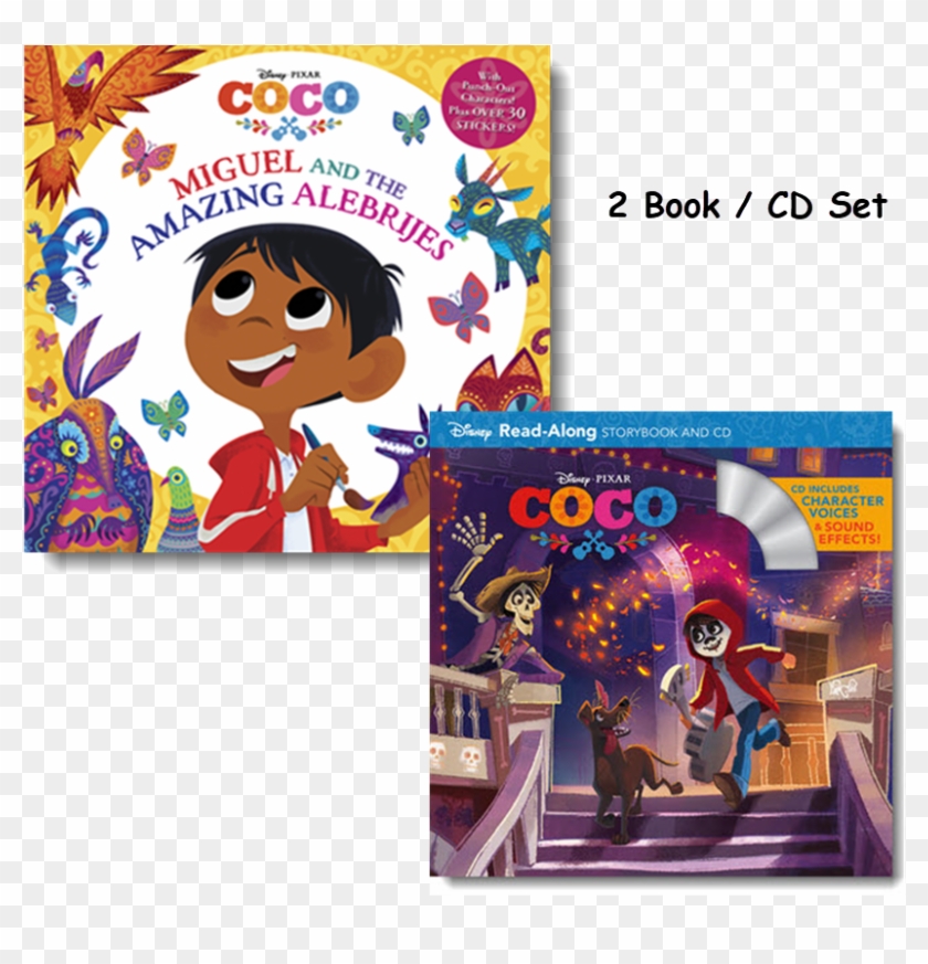 2 Book/cd Collection - Coco Read Along Storybook And Cd Clipart