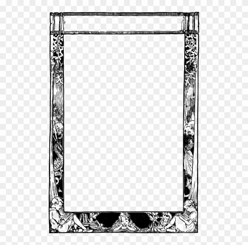 Picture Frames Book Frame Story Door - Tarot Card Frame Png Clipart #4934370