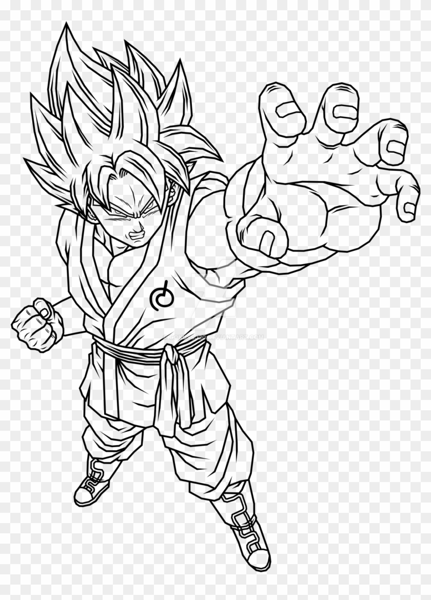 Son Goku Super Saiyan Traje De Wiss Dbs By Gokussj20 - Goku Super Saiyan Blue Coloring Pages Clipart