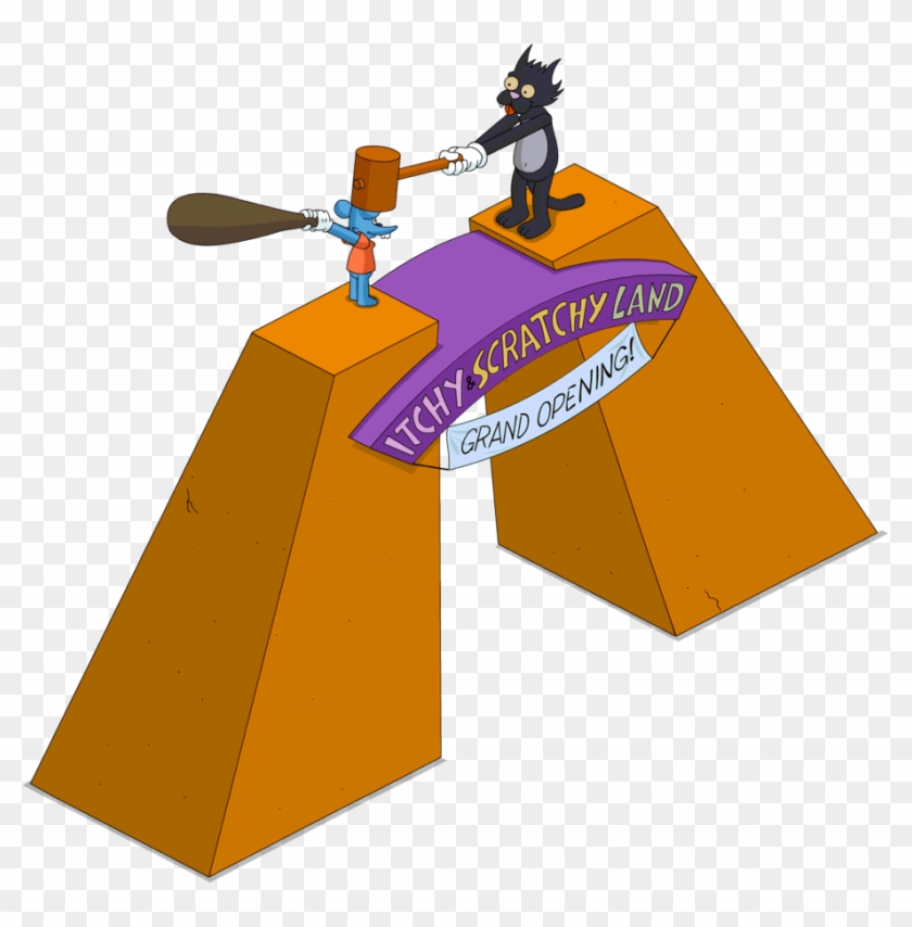 Itchy And Scratchy Land Gate Clipart #4936001