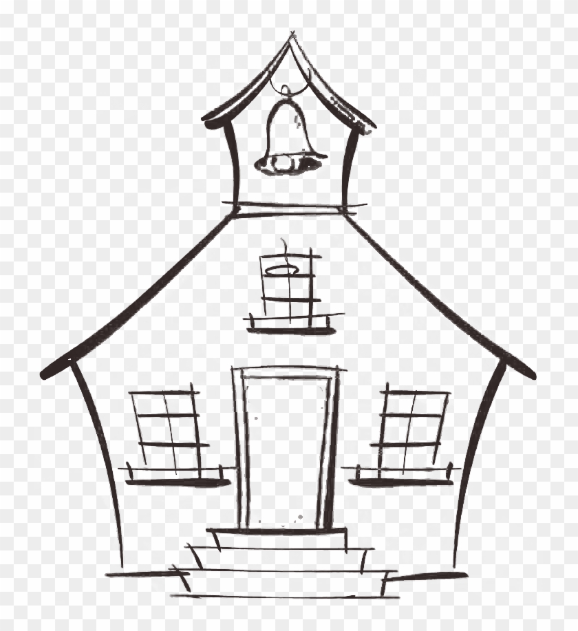Picture Download Old Building At Getdrawings Com Free - Old School House Drawing Clipart #4936538