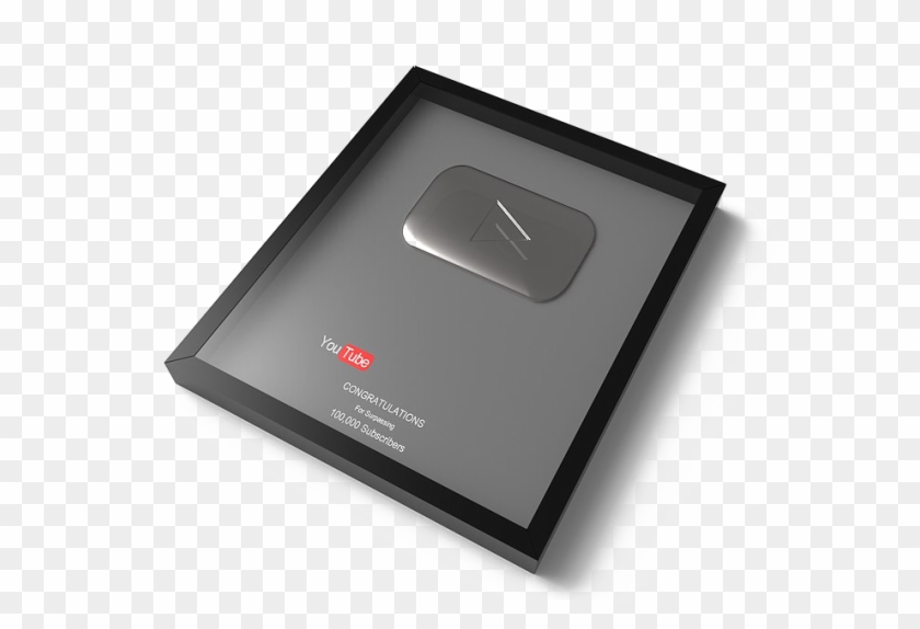 Silver Play Button Png Image - Tablet Computer Clipart #4936673