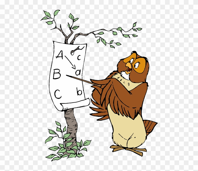 Owl - Owl Teaching Winnie The Pooh Clipart