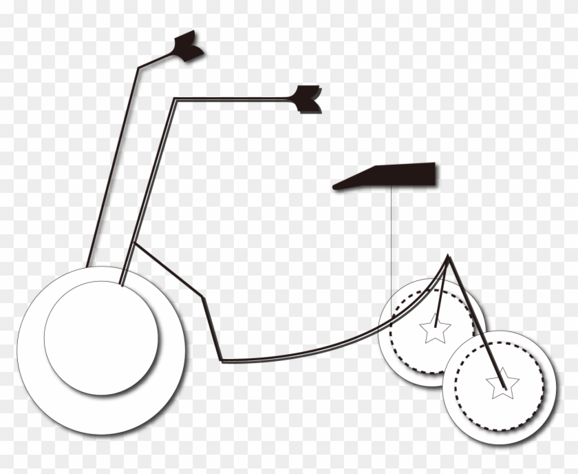 Cycling Bicycle Vector Element Png And Image - Line Art Clipart #4938032