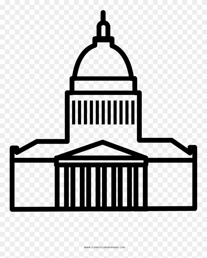 Pantheon Coloring Page - Panthéon Icon Clipart #4938359