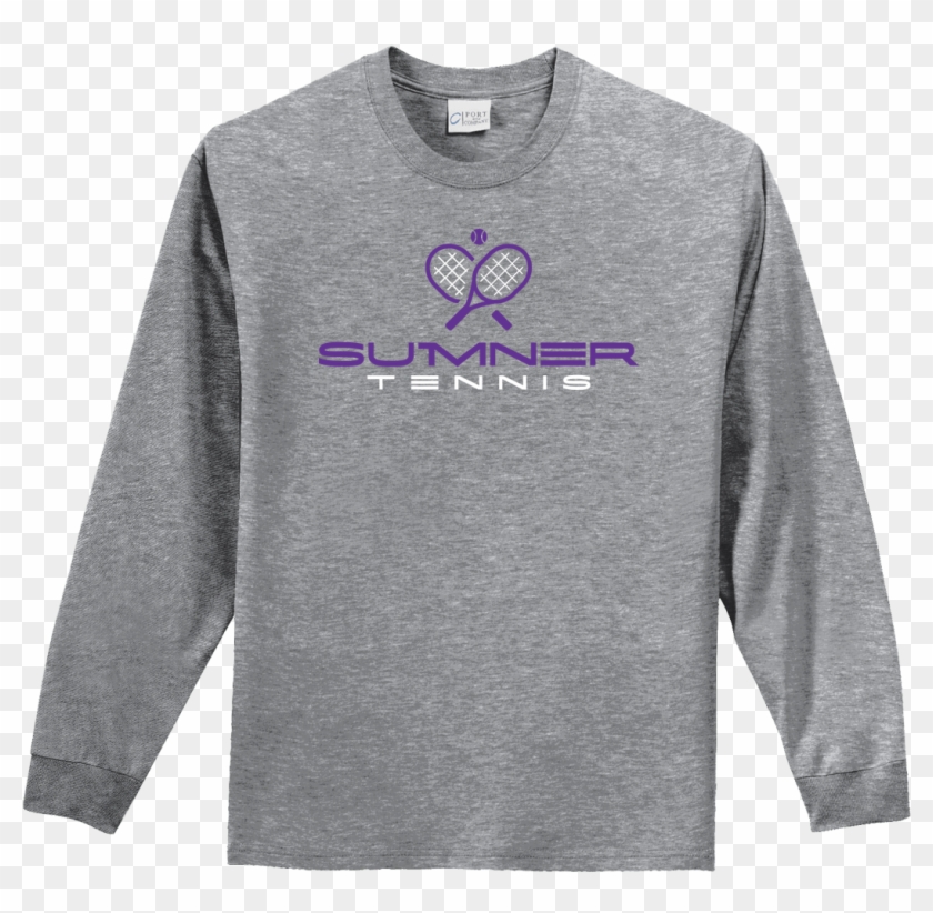 Sumner Tennis Long Sleeve Cotton T Shirt - T-shirt Clipart