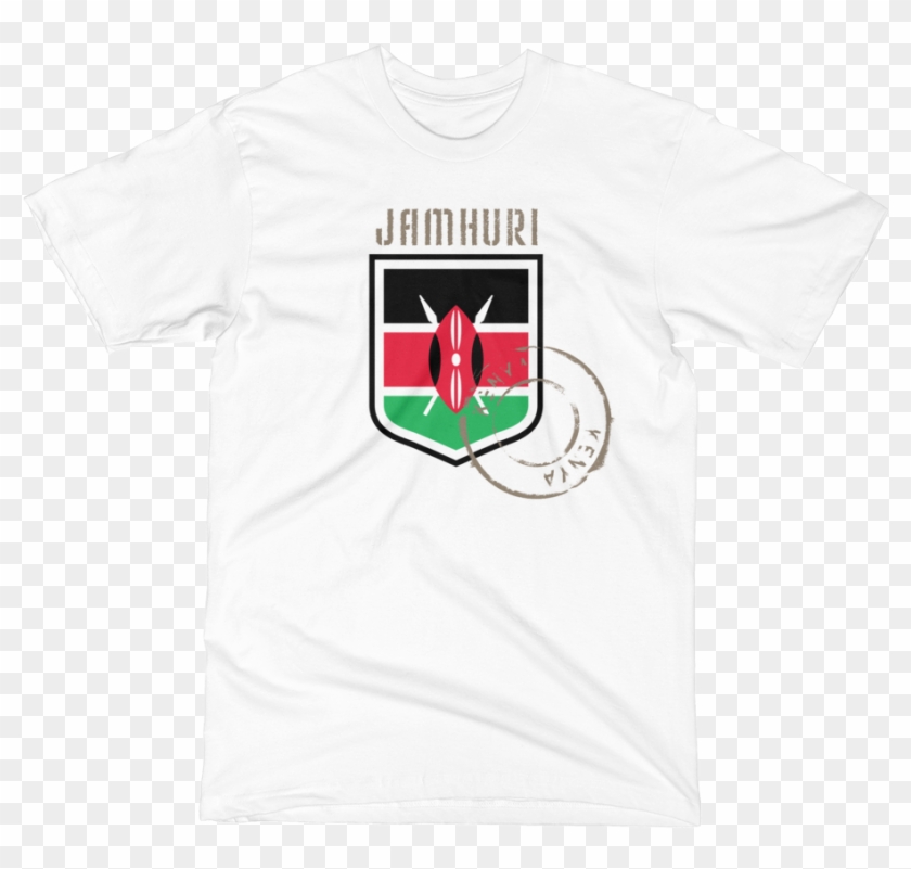 Kenya Badge Of Honor Flag White Tshirt - Emblem Clipart