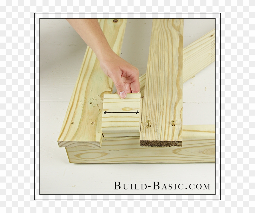 Build An Easy Diy Fence Gate By Build Basic - Plywood Clipart #4939337