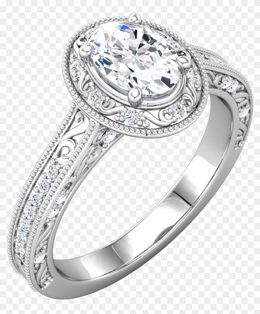 Gorgeous Vintage Style Engagement Ring By - Pre-engagement Ring Clipart