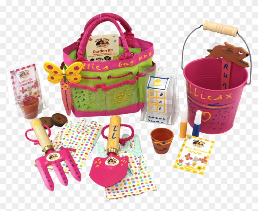 Paint Your Own Garden Tools For Children - Tuingereedschap Meisje Clipart