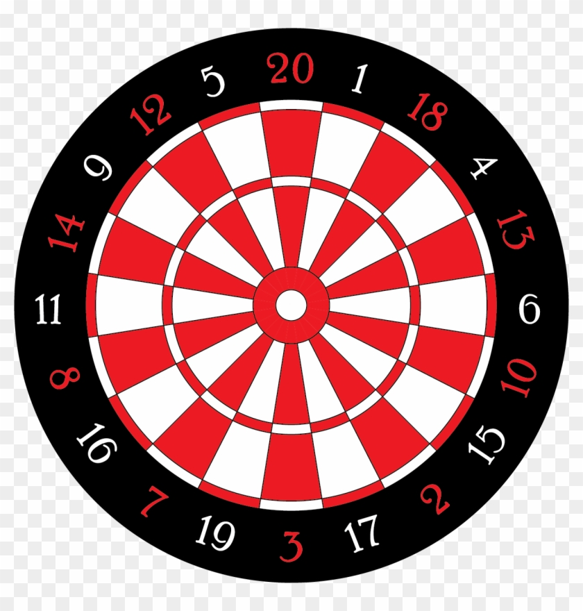Dartboard - Dart Board Black And White Clipart