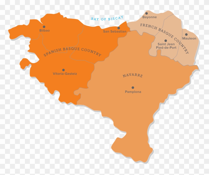 Map Of The Basque Country Clipart