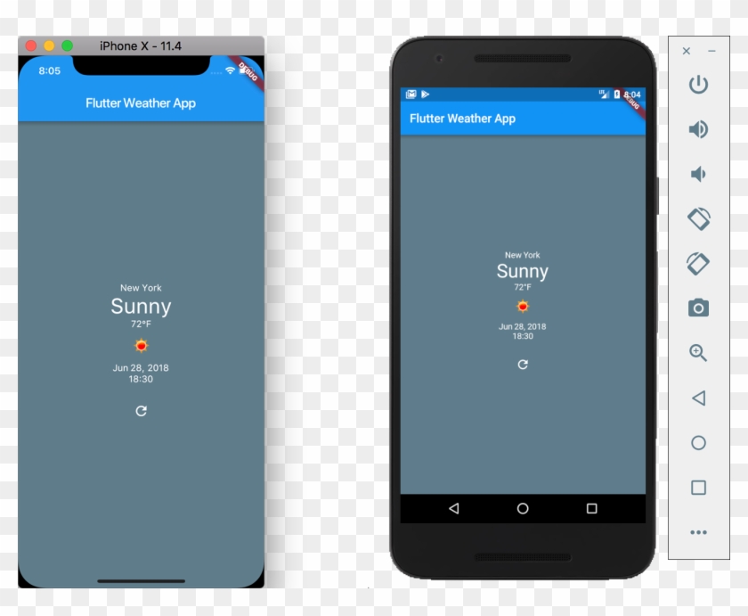Here We Used Several Widgets To Build Our Main Weather - Iphone Clipart