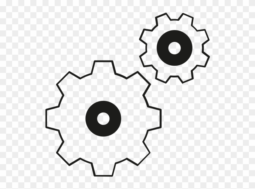 Gears Rubber Stamp - Settings Icon For Website Clipart #4940442
