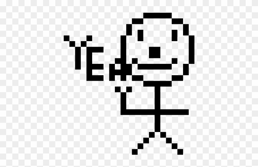 Killing A Zombie - Pixel Smiley Clipart