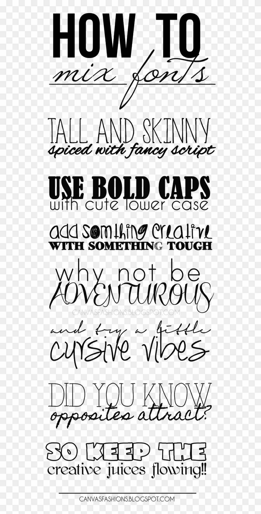When It Comes To Fonts We Sometimes Don - Hand Lettering Mixing Fonts Clipart