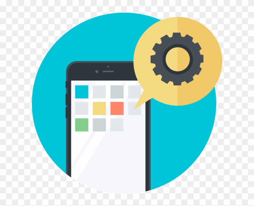 Mobile Settings Color - Website Clipart