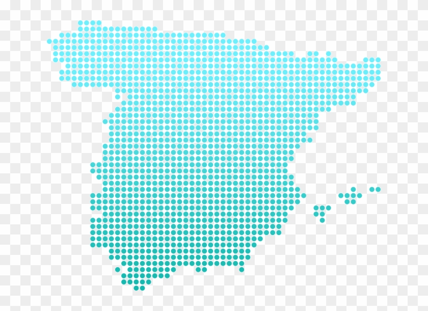 A Postage Map Of Spain With Main Shipping Destinations - Uk Map Icon No Background Clipart