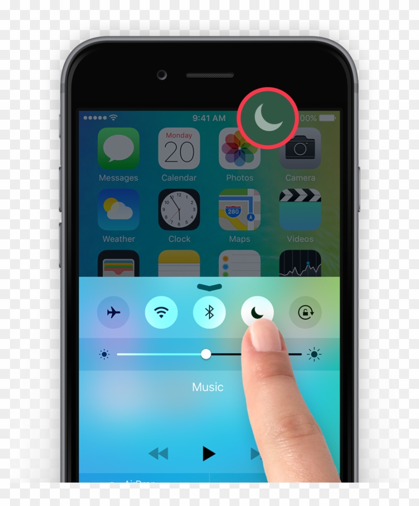 The Crescent Moon Icon Represents Do Not Disturb - Get Verification Code For Apple Id Clipart