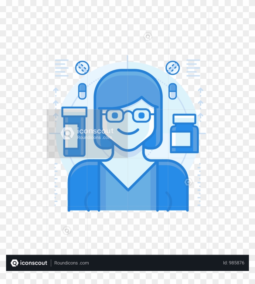 Pharmacist Illustration - Graphic Design Clipart