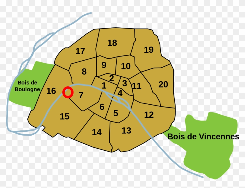Emplacement Tour Eiffel Paris - Paris Clipart