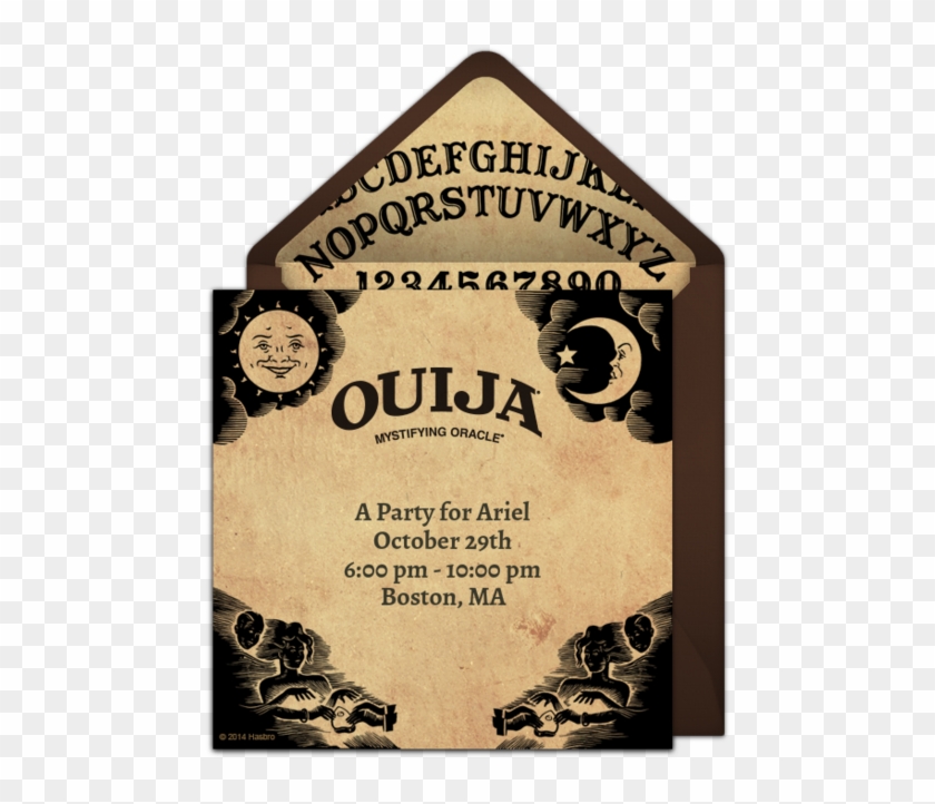 Ouija Fright Night Online Invitation - Ouija Board Clipart