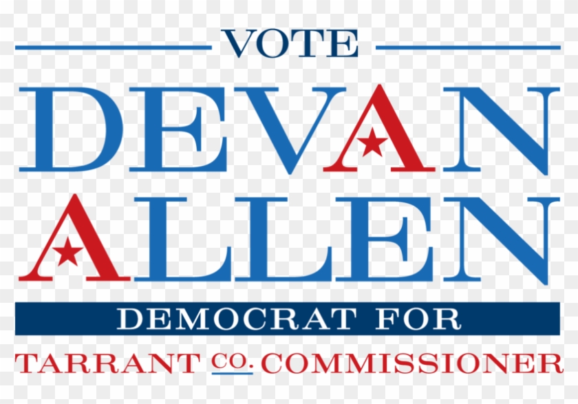 Supporters Vote Devan Allen For Tarrant County Commissioner, Clipart #4942157