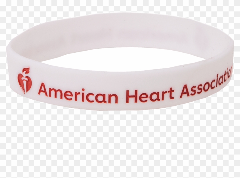 American Heart Association White Wristbands - Bangle Clipart