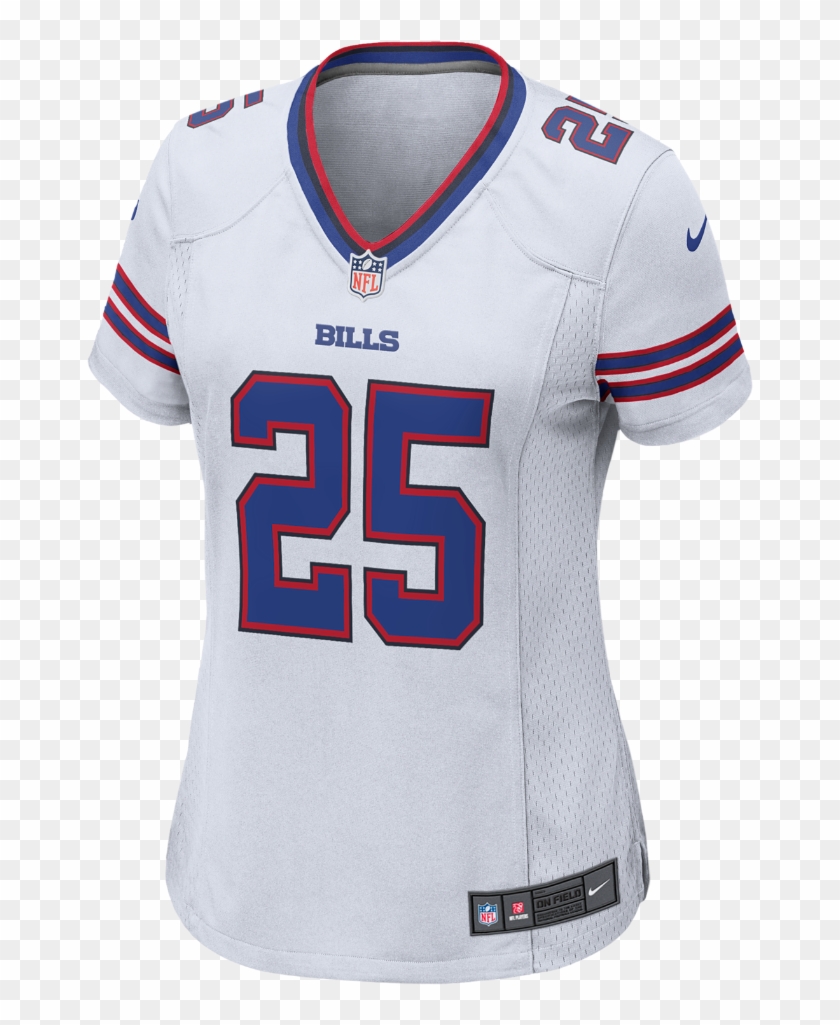 Nike Nfl Buffalo Bills Women's Football Away Game Jersey - Dallas Cowboys White Jersey Clipart