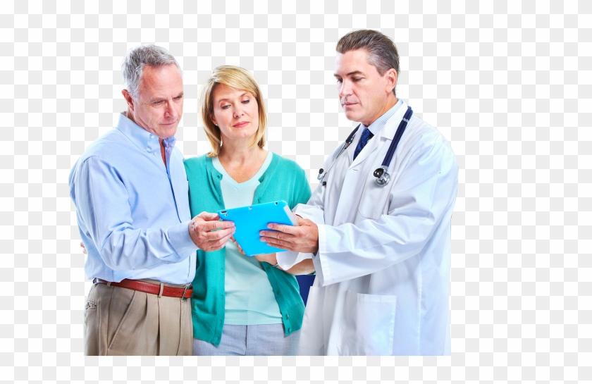 Pharmacist Assisting Elderly Couple - Pharmacist Clipart #4942316