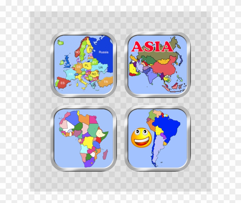 Puzzle Map Great And South America 4 - Carte De L Europe 2011 Clipart