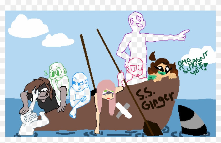 Sinking Ship Collab - Drawing Clipart #4944040