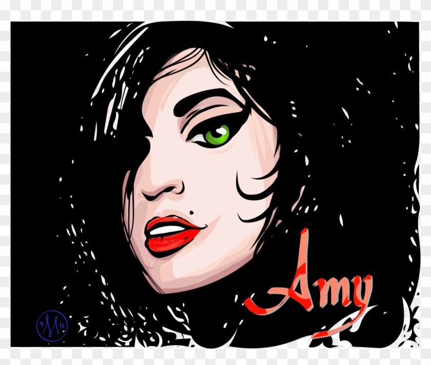 Amy Winehouse My Rendition Of A Great Artist - Illustration Clipart #4944171