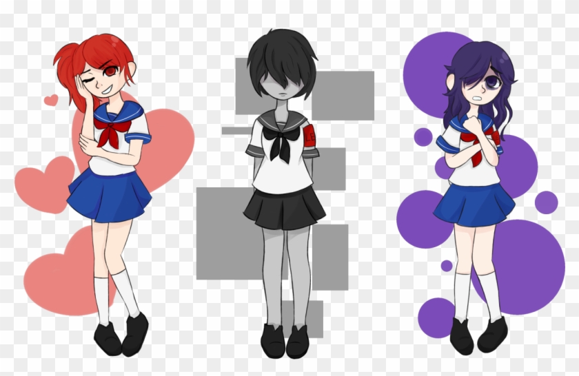“just Some Transparent Yandere Sim Favs - Cartoon Clipart