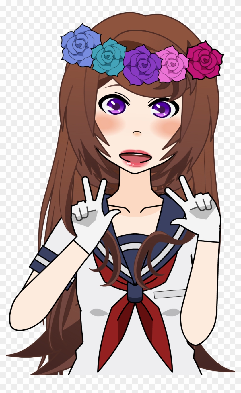 A Beautiful Tiny Nature Loving Girl - Cartoon Clipart