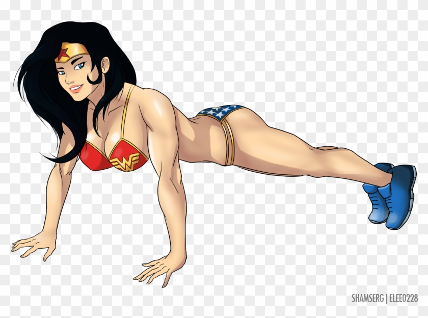 Wonder Woman Dc Muscle Clipart #4944875