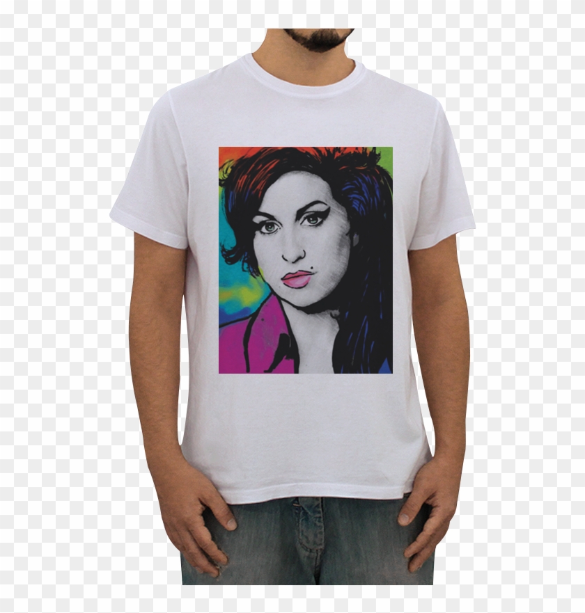 Camiseta Amy Winehouse De Casa Visual Galeriana - Girl Clipart #4945080