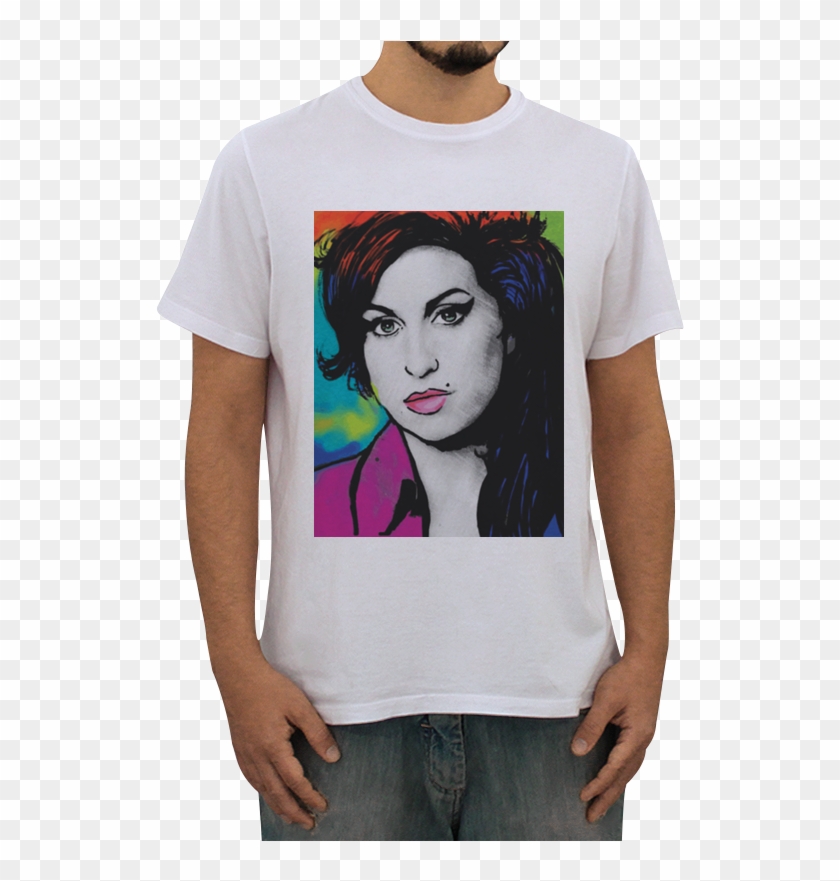 Camiseta Amy Winehouse De Casa Visual Galeriana - Girl Clipart #4945080
