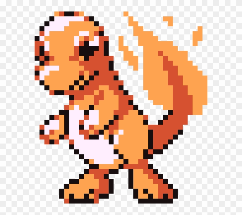 Charmander Or Bulbasaur Pokemon - Charmander Gen 1 Sprite Clipart