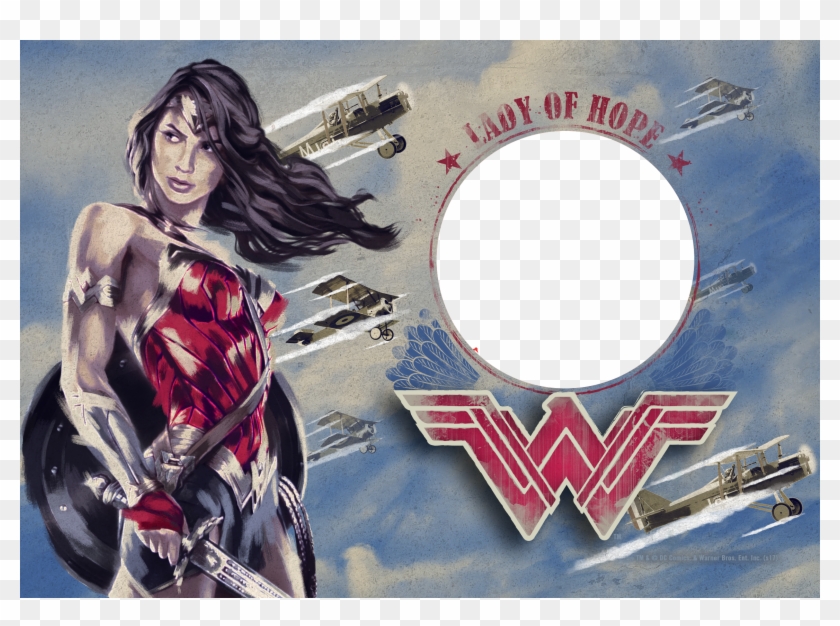 7" X 5" Wonder Woman Curved Acrylic Print Acpu0705cur117 - Wonder Woman Clipart #4945603