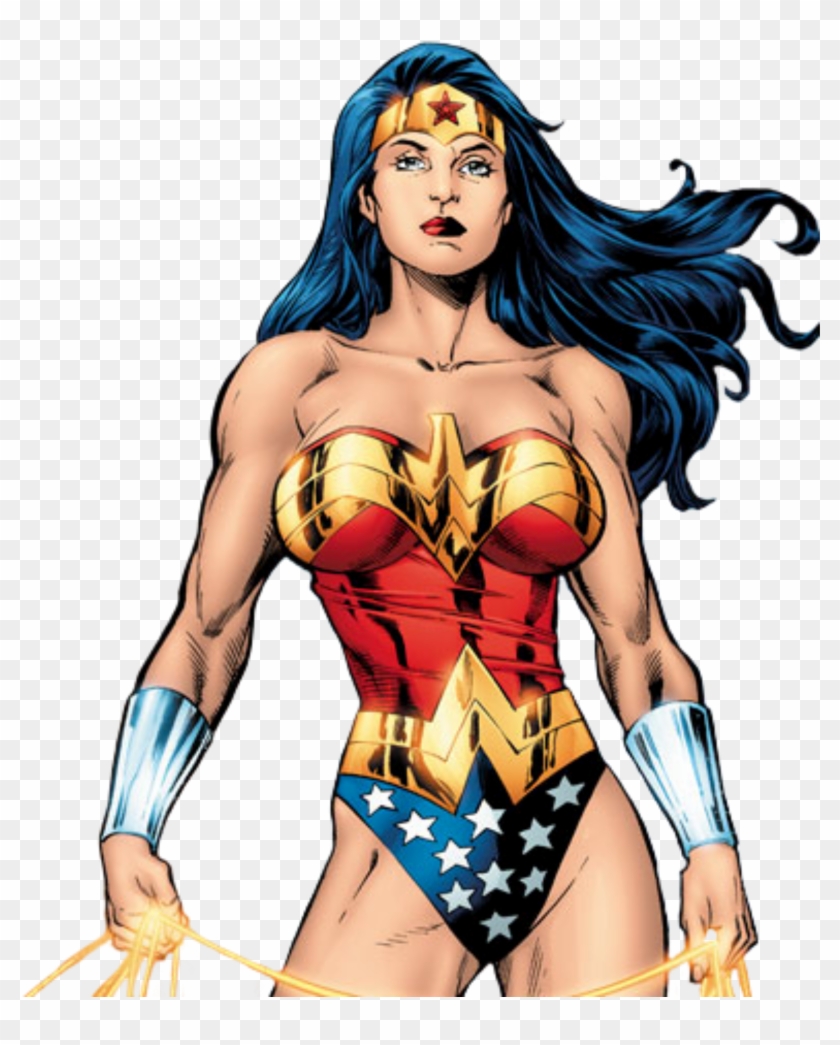 Aquaman And Wonder Woman Png - Wonder Woman Comic Muscles Clipart