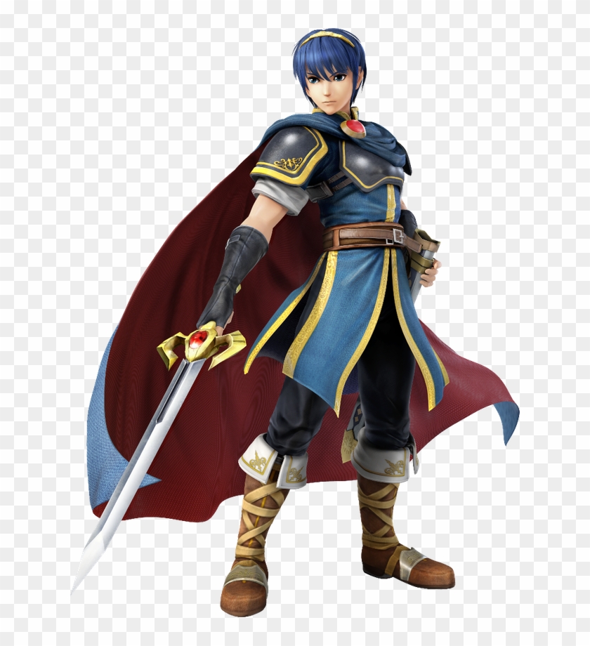 Game Character Drawing - Super Smash Bros Wii U Marth Clipart #4946071