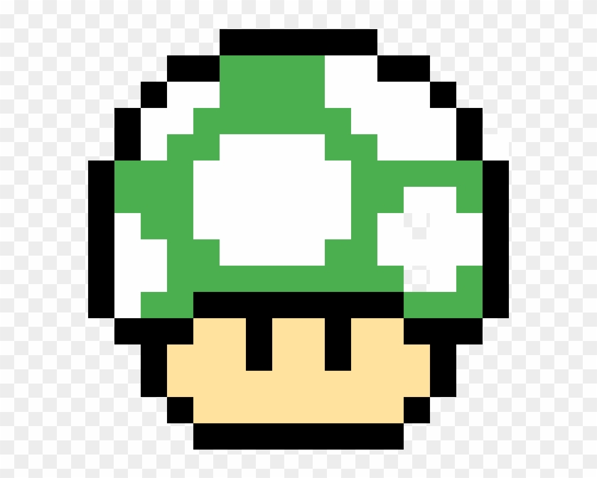 1up - Mario Mushroom Pixel Png Clipart