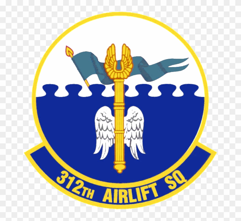 312th Airlift Squadron - 389th Fighter Squadron Patch Clipart #4946338