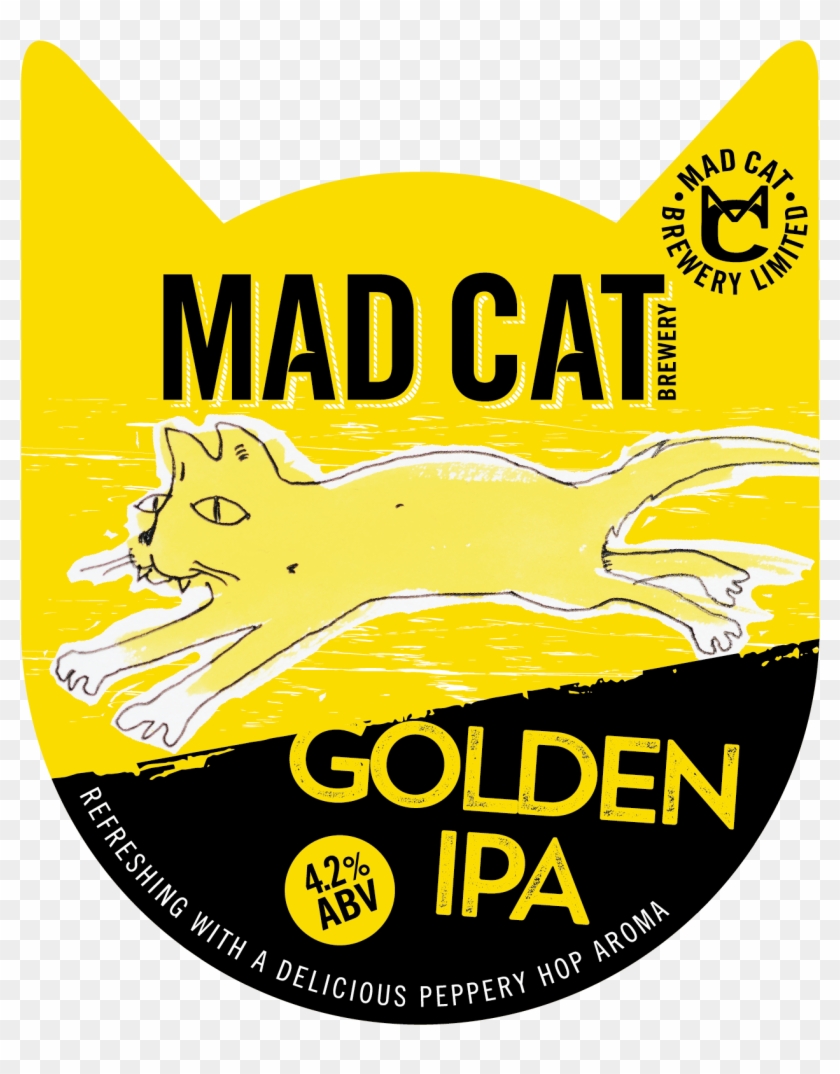 2018 Pump Clip Visuals Golden Ipa - Poster - Png Download