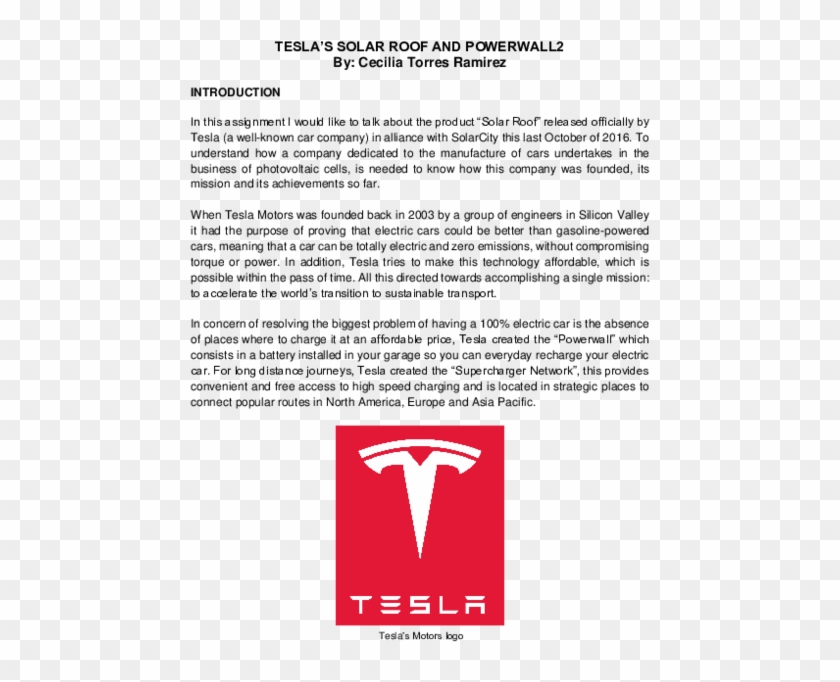 Pdf - Tesla Motors Clipart