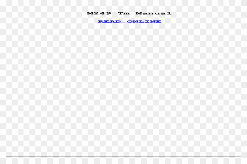 M249 Tm Manual - Paper Product Clipart #4946753