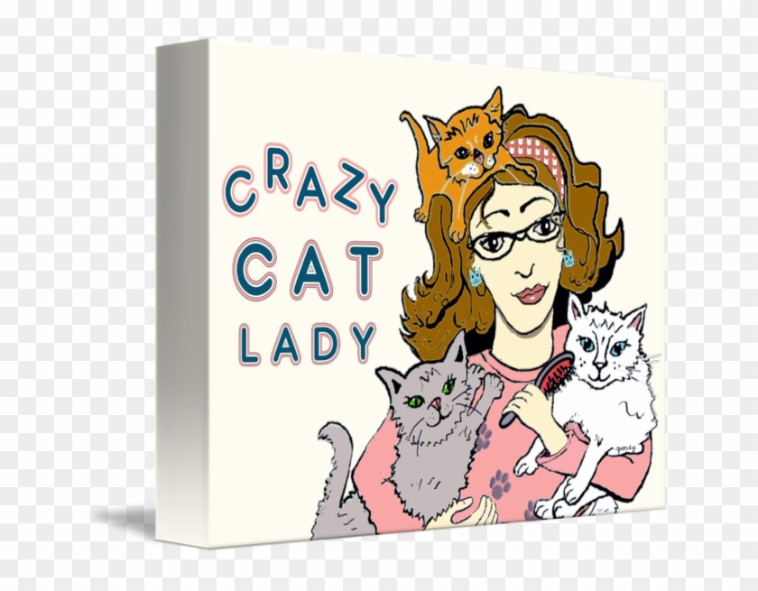 Crazy Cat Lady Clipart #4947731