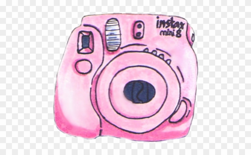 #polaroid #camera #pink #pastel #tumblr #aesthetic - Instax Clipart #4948385